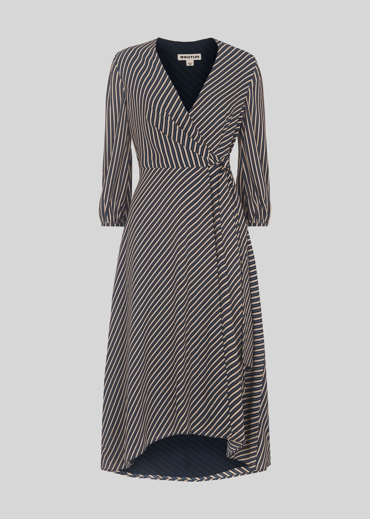 Stripe Callie Wrap Dress Multicolour