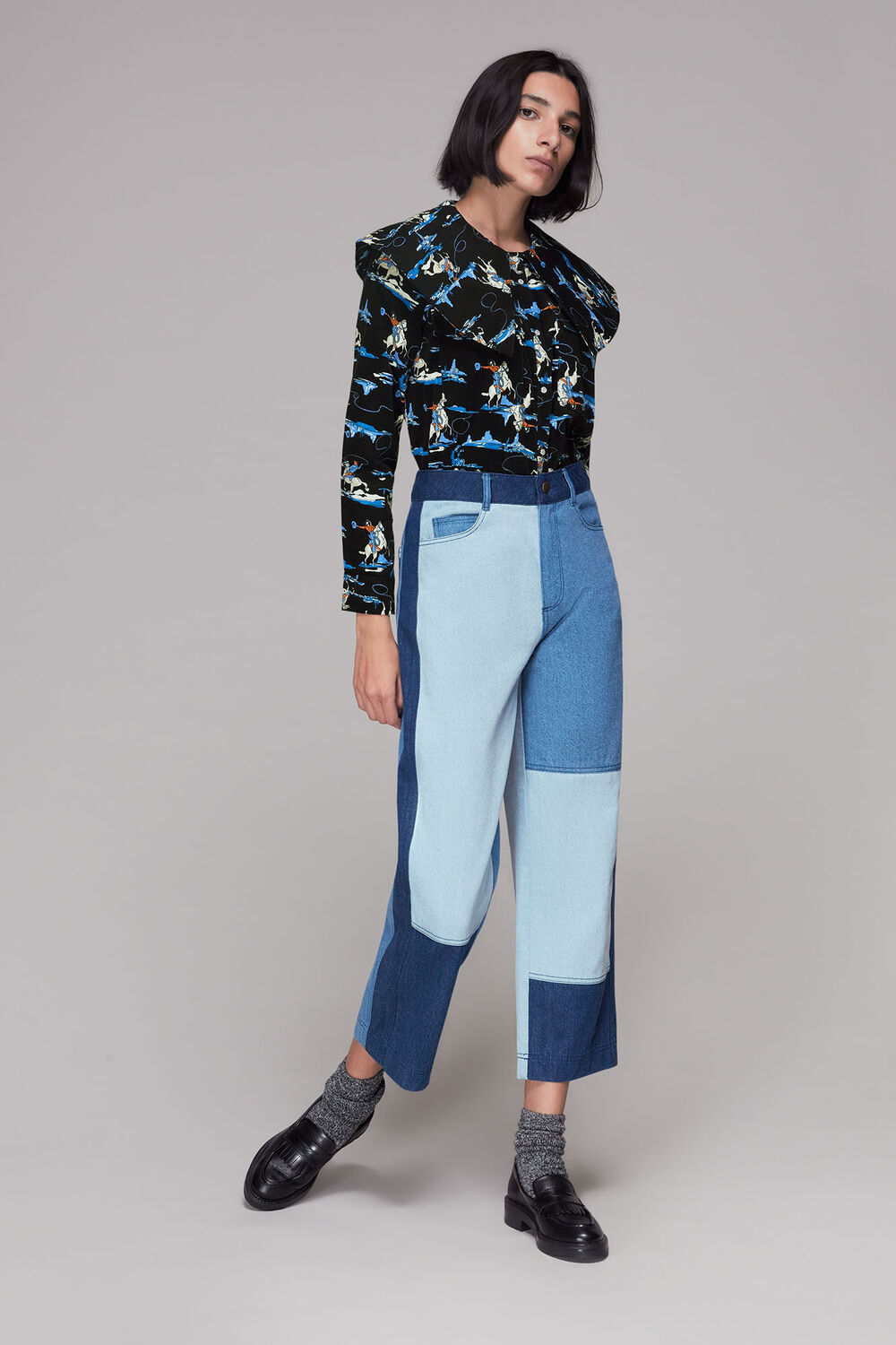 Cowboy Print Cord Shirt