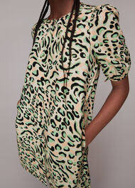 Fluro Animal Button Up Dress