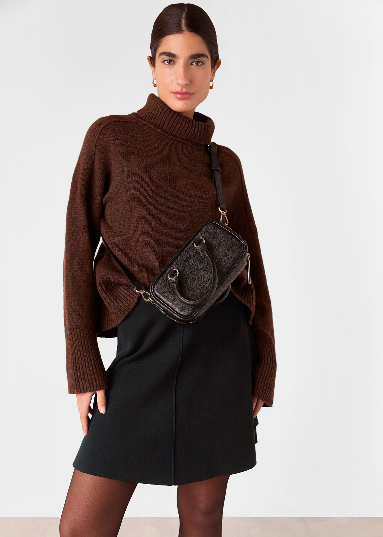 Flippy Knitted Mini Skirt