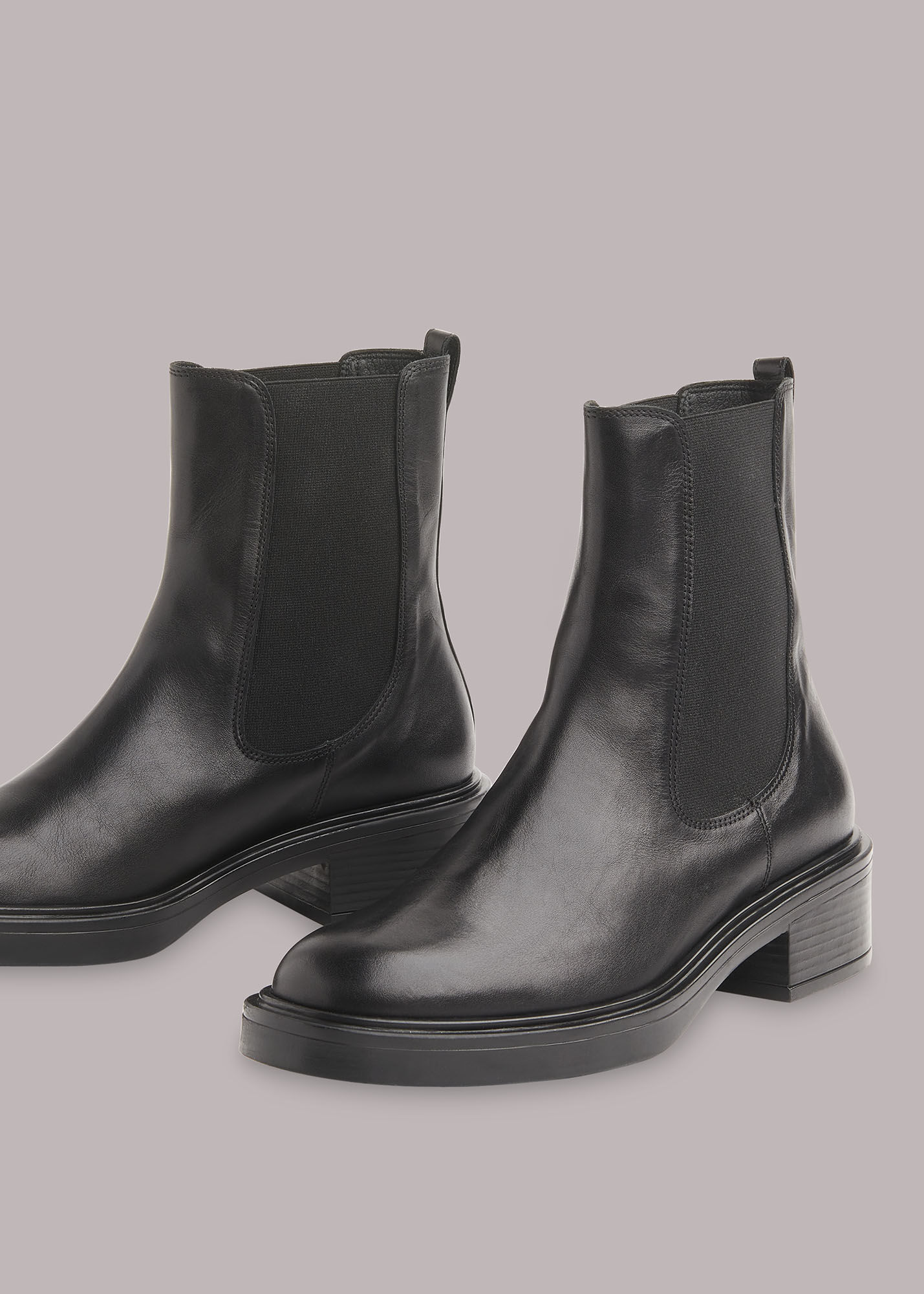 Black Rue Elasticated Chelsea Boot WHISTLES