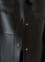 Petite Clean Bonded Leather Jacket
