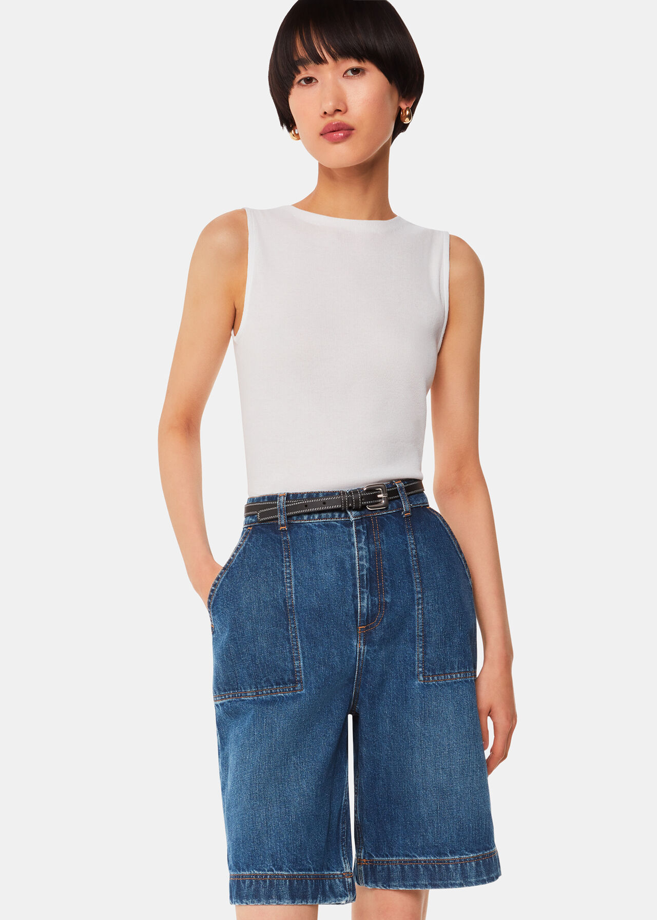 Raya Longline Denim Short