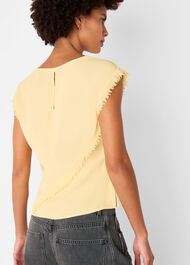 Toril Textured Trim Detail Top