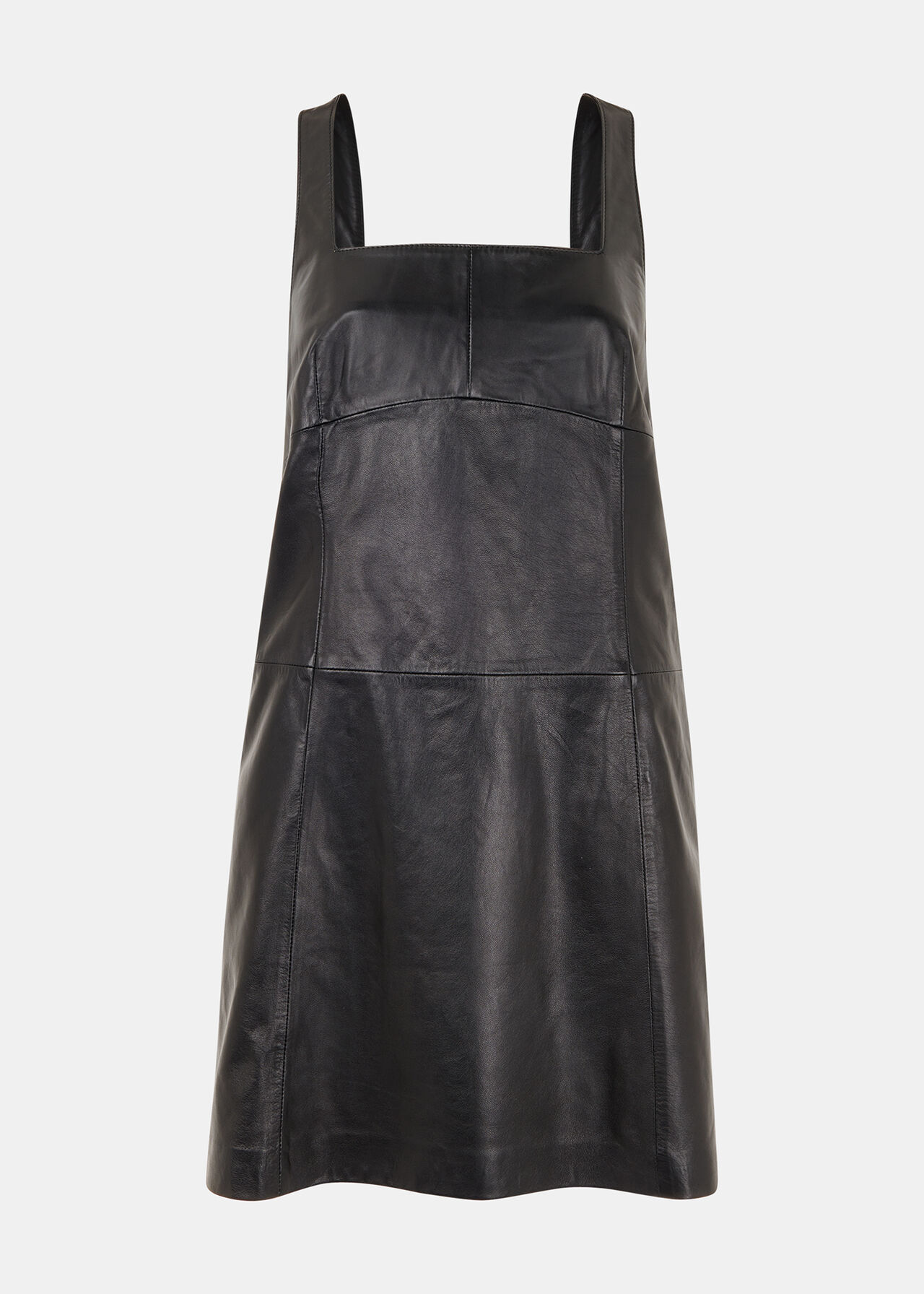 Leather Pinafore Dress