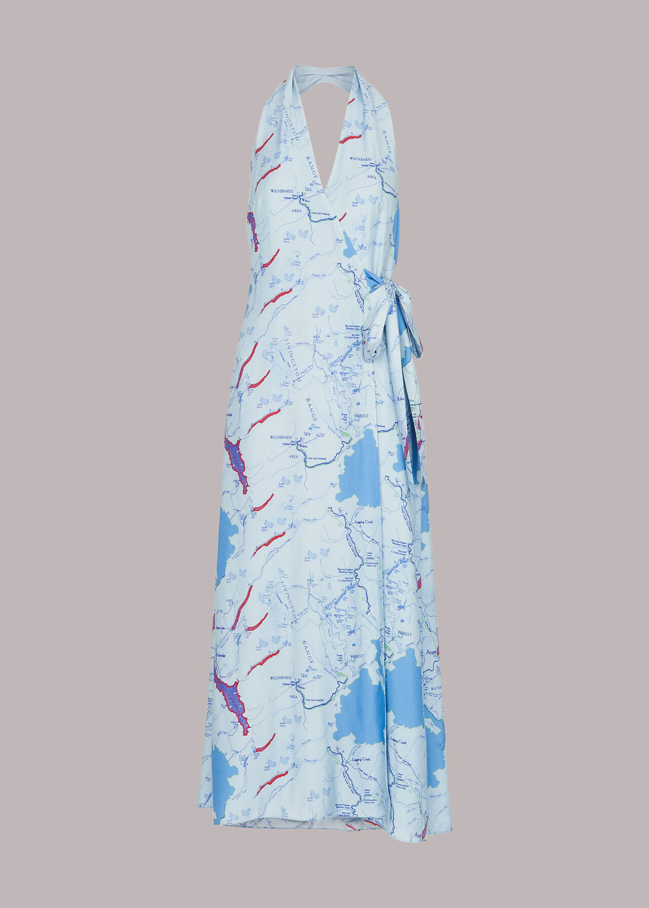 Melanie Map Silk Mix Dress