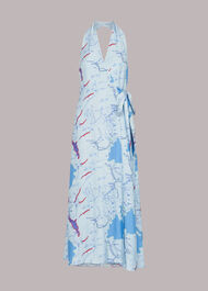 Melanie Map Silk Mix Dress