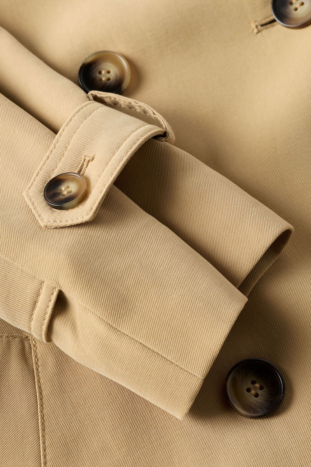 Neutral Petite Riley Trench Coat