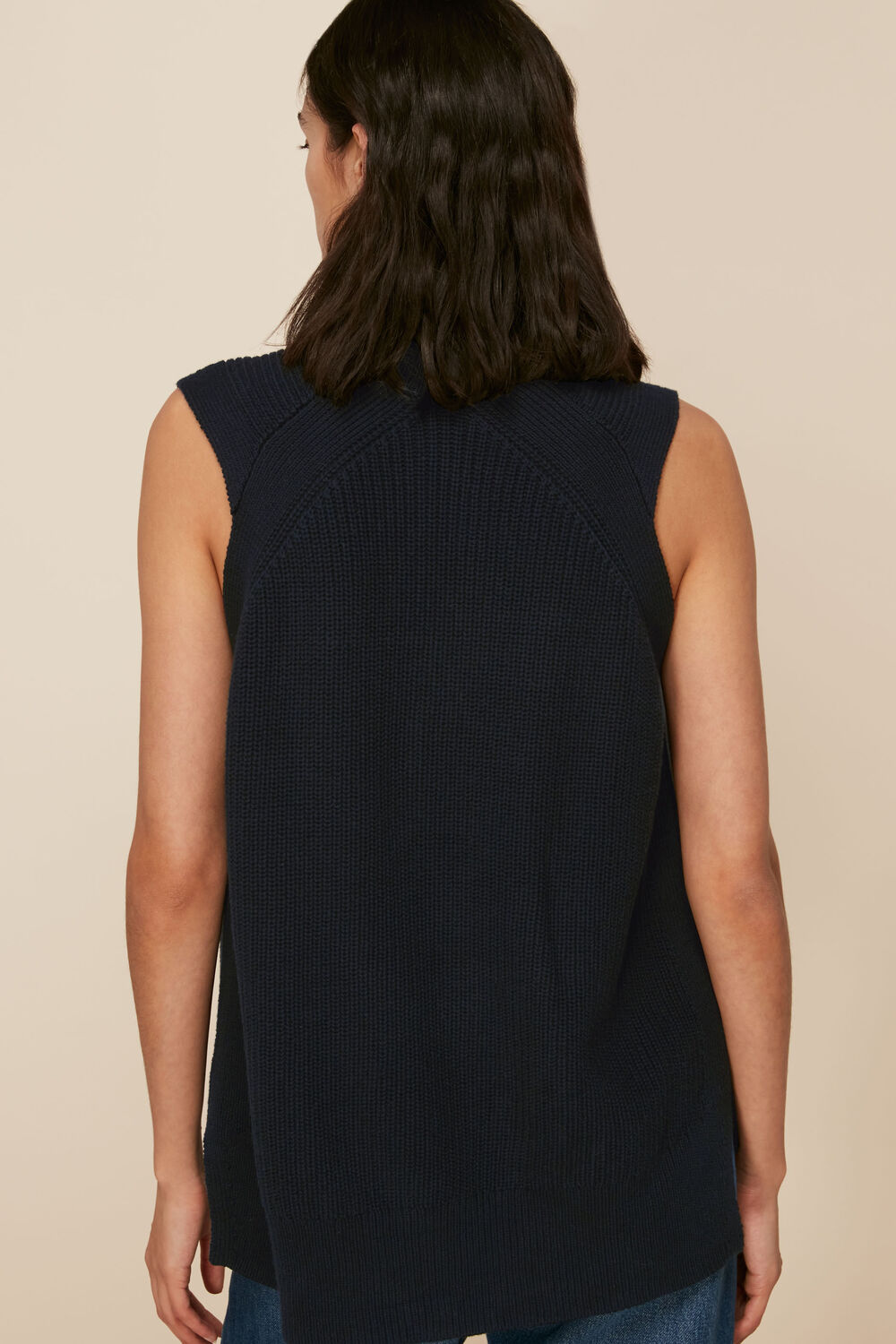 Half Zip Knitted Tank