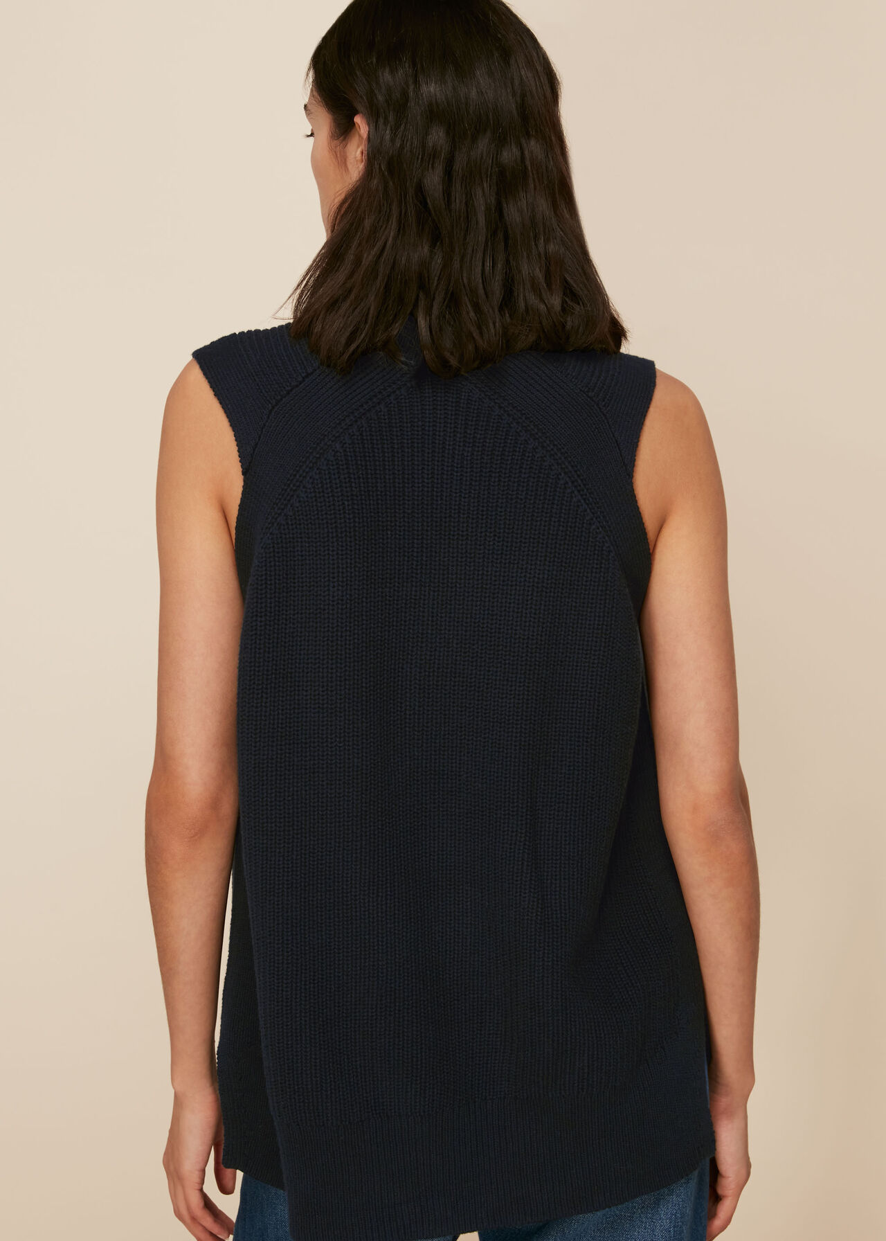 Half Zip Knitted Tank