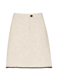 Linen Mix Mini Skirt