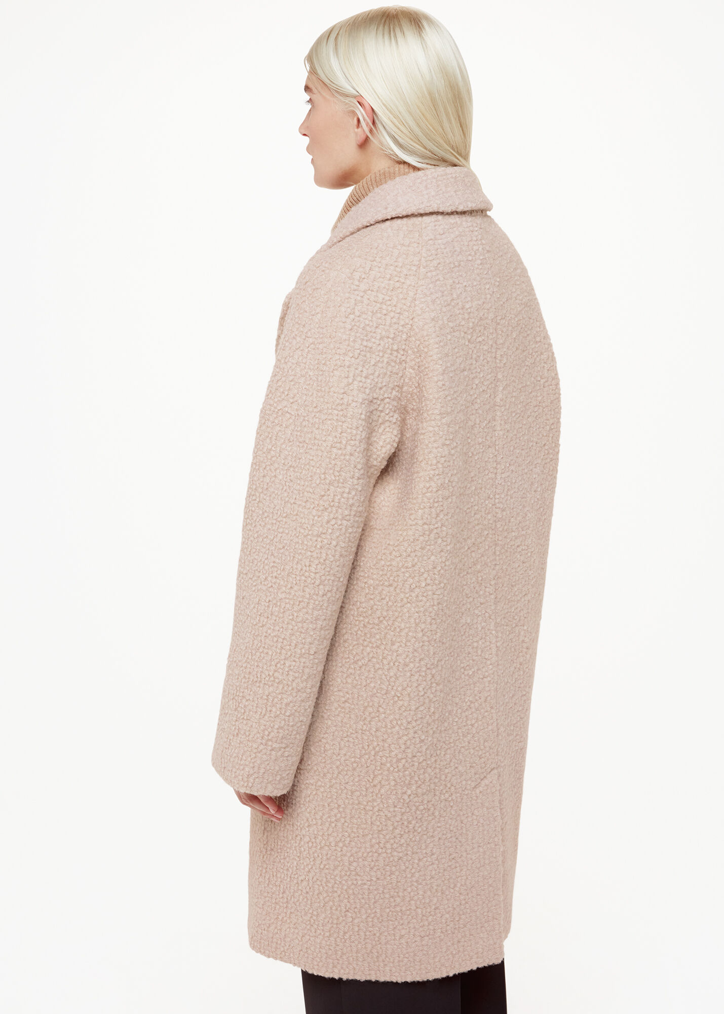 Oatmeal Anita Wool Boucle Coat | WHISTLES | Whistles US |