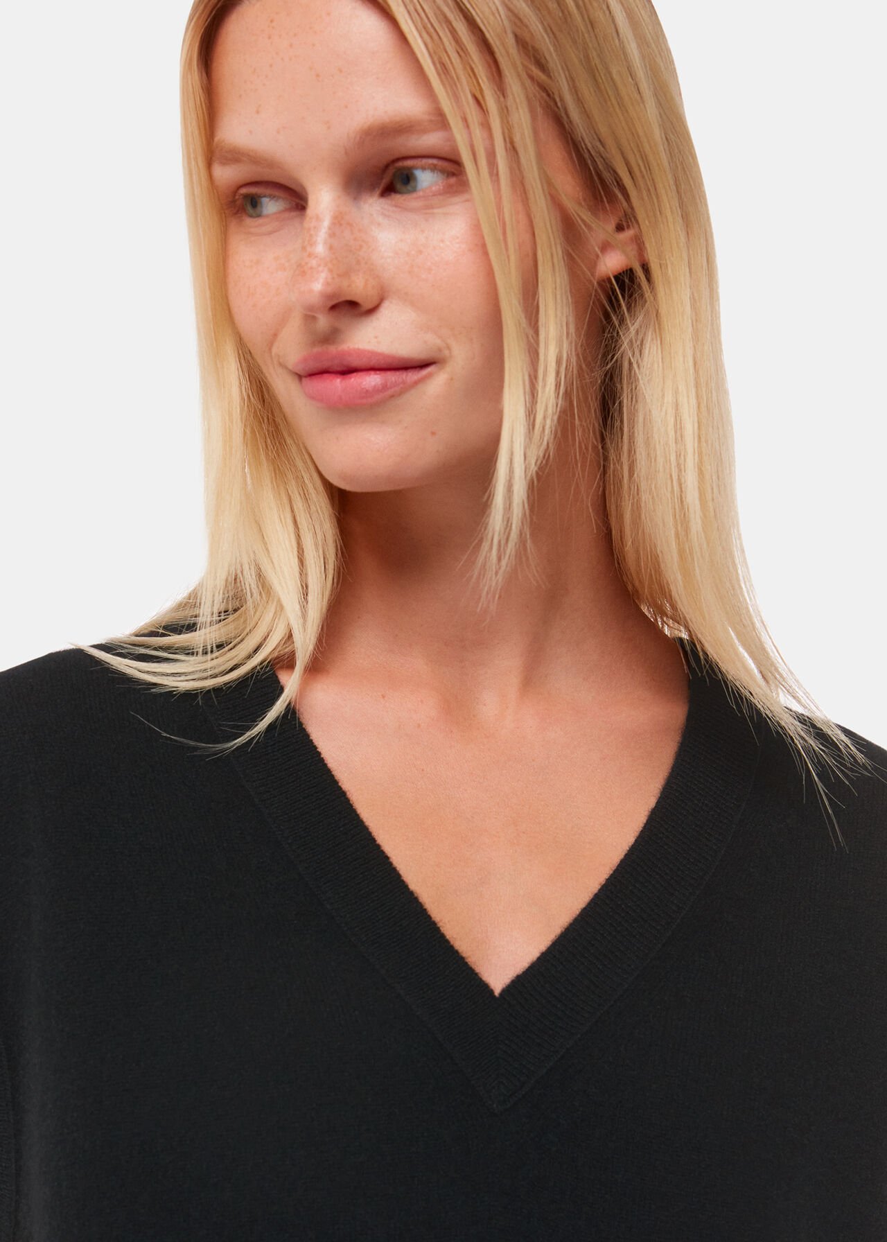 Cashmere V Neck Tank