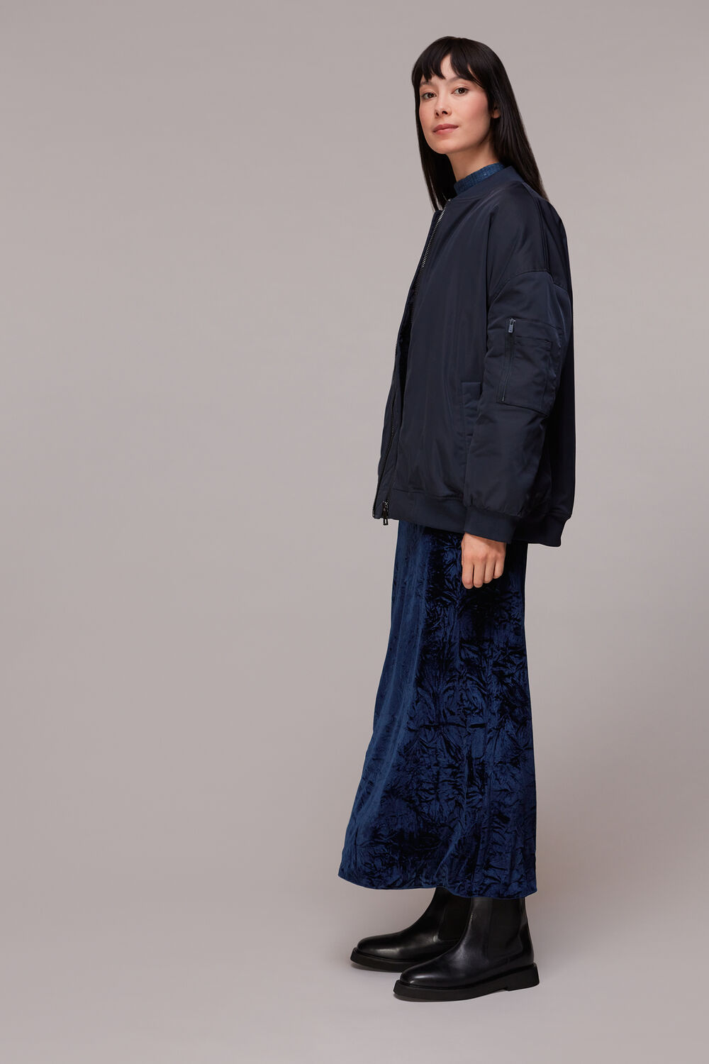 Mia Crushed Velvet Skirt