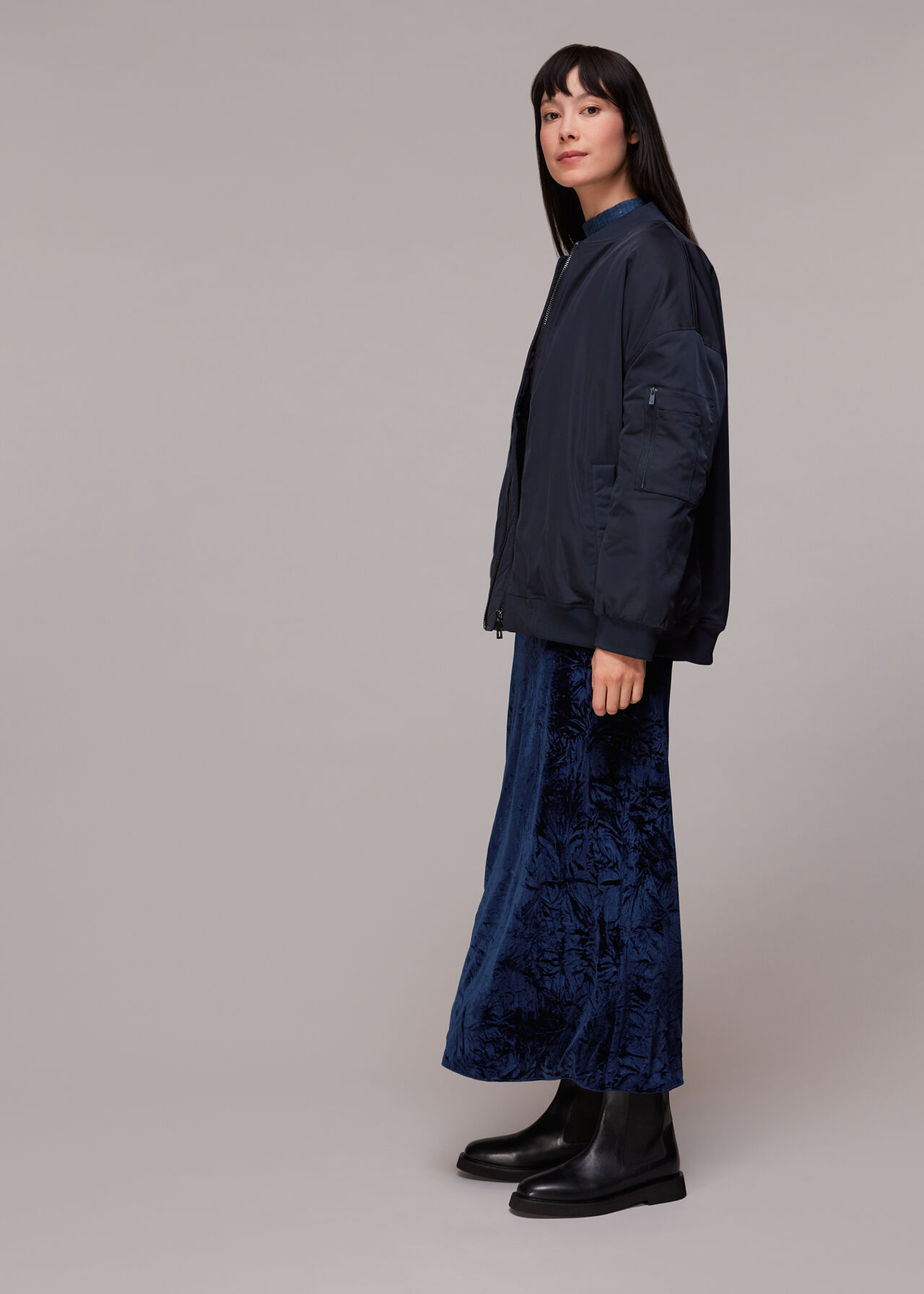Mia Crushed Velvet Skirt