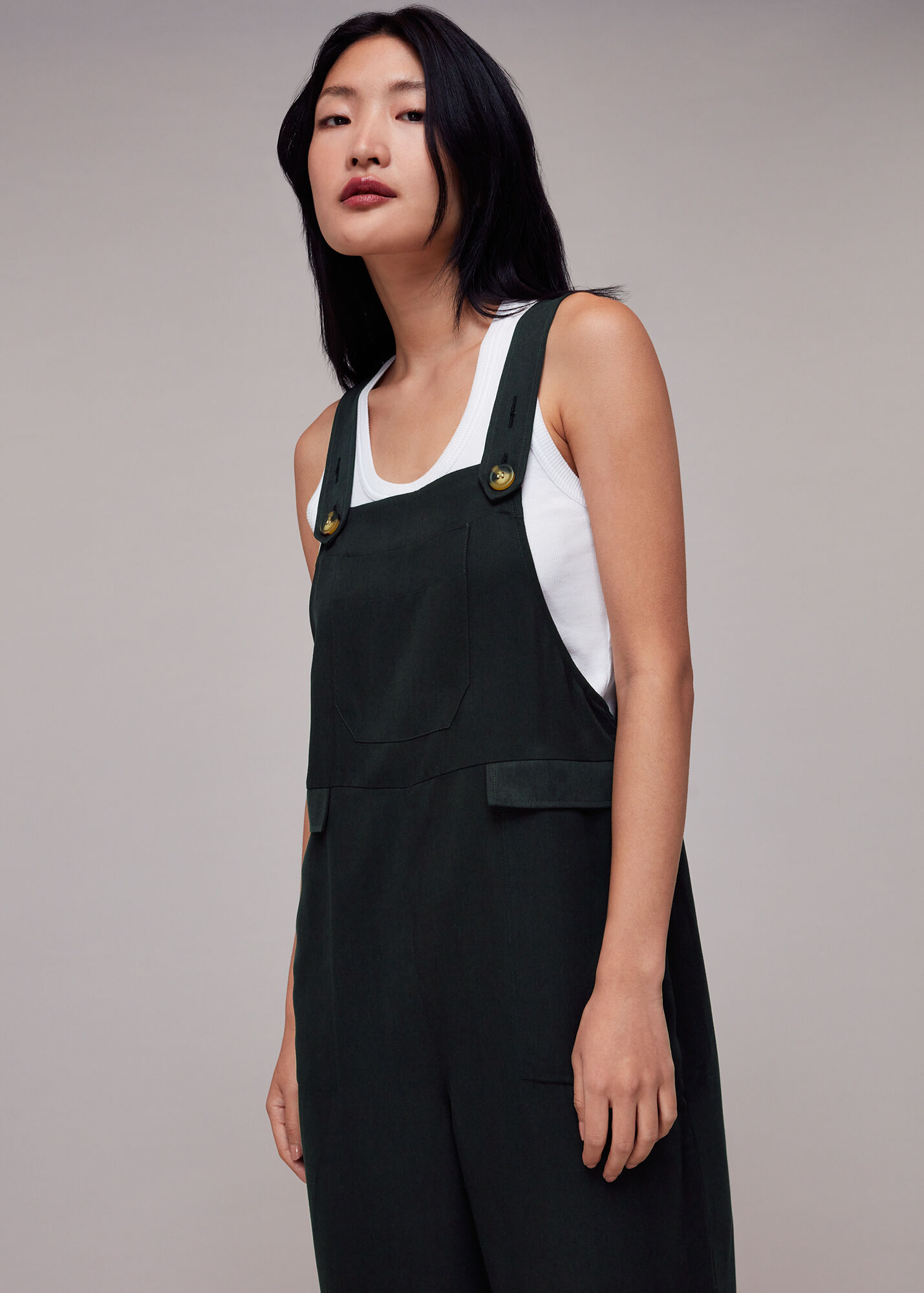 Black Riley Dungarees WHISTLES