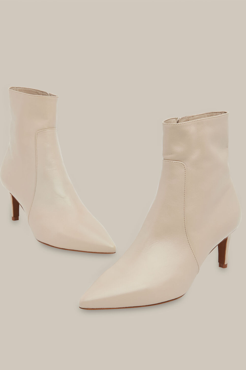 Celia Kitten Heel Boot Stone