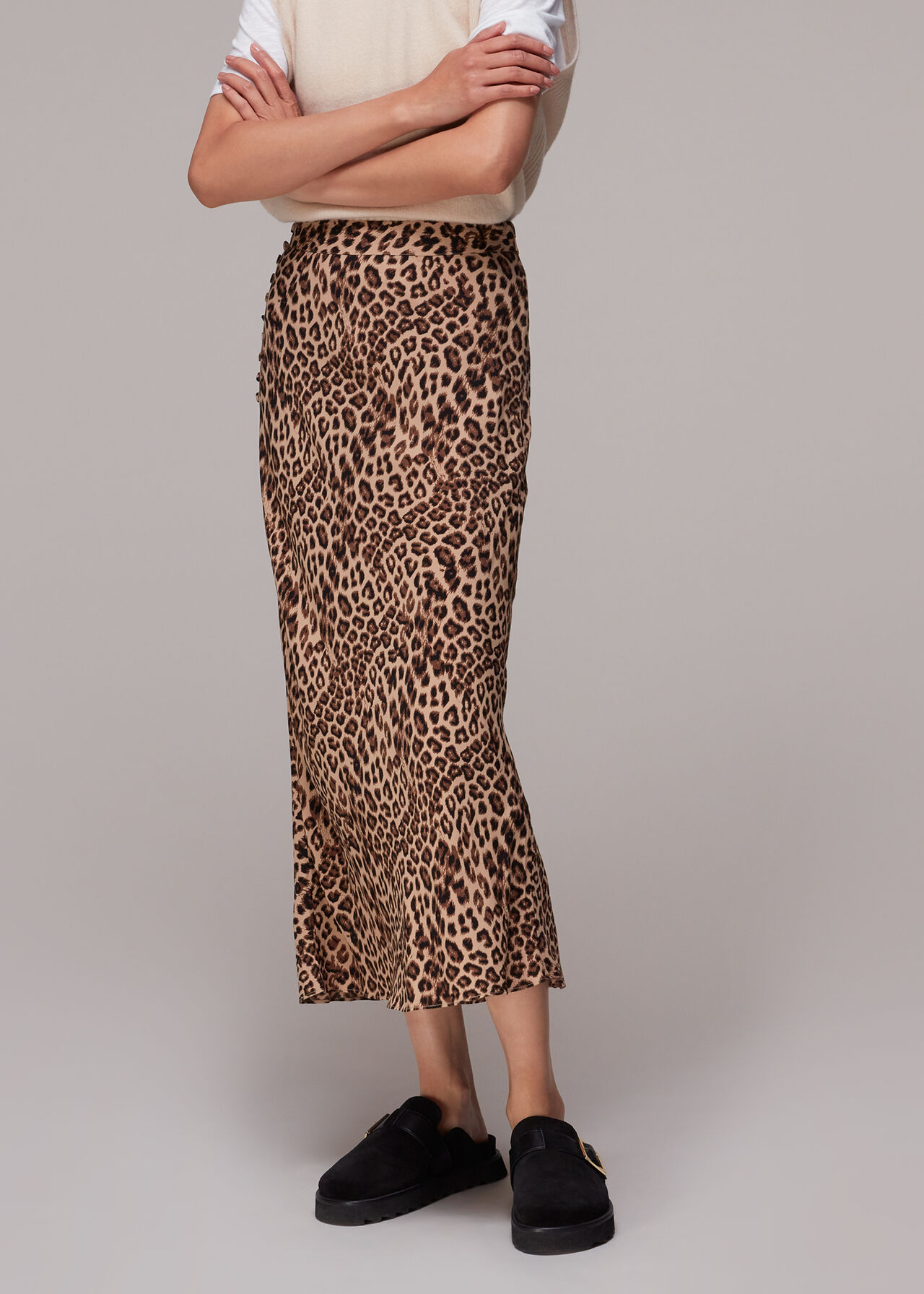 Jungle Cheetah Button Skirt