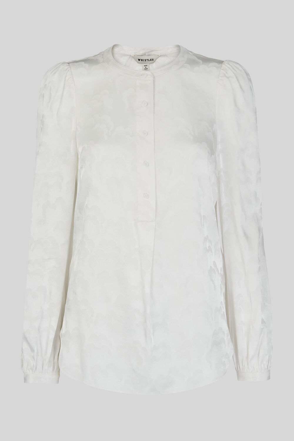 Cloud Jacquard Blouse Ivory/Multi