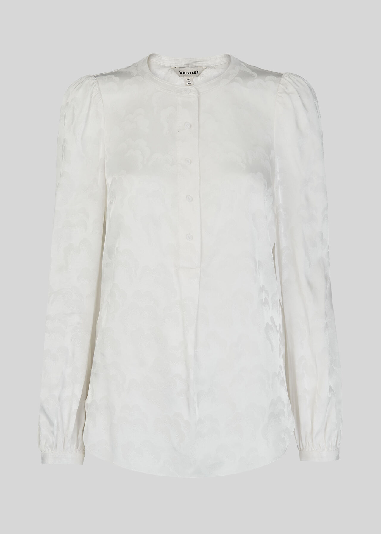 Cloud Jacquard Blouse Ivory/Multi