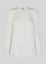 Cloud Jacquard Blouse Ivory/Multi