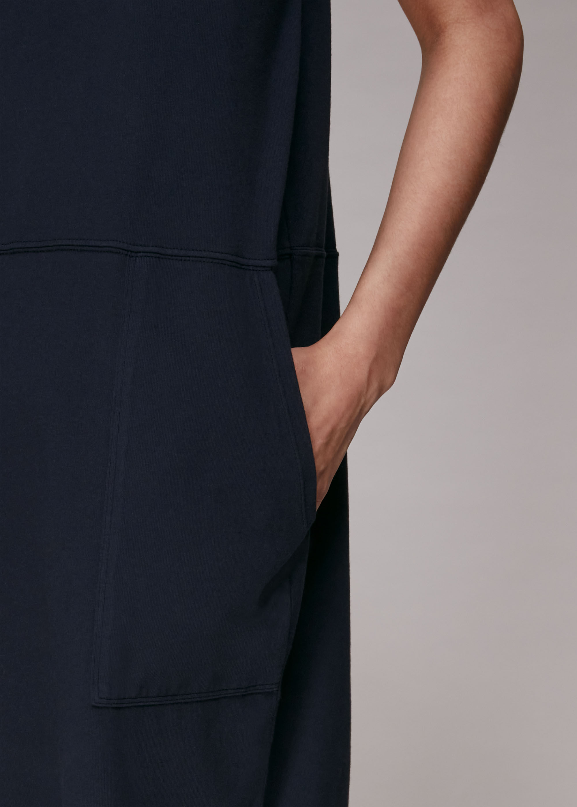 Whistles button detail jersey dress hotsell