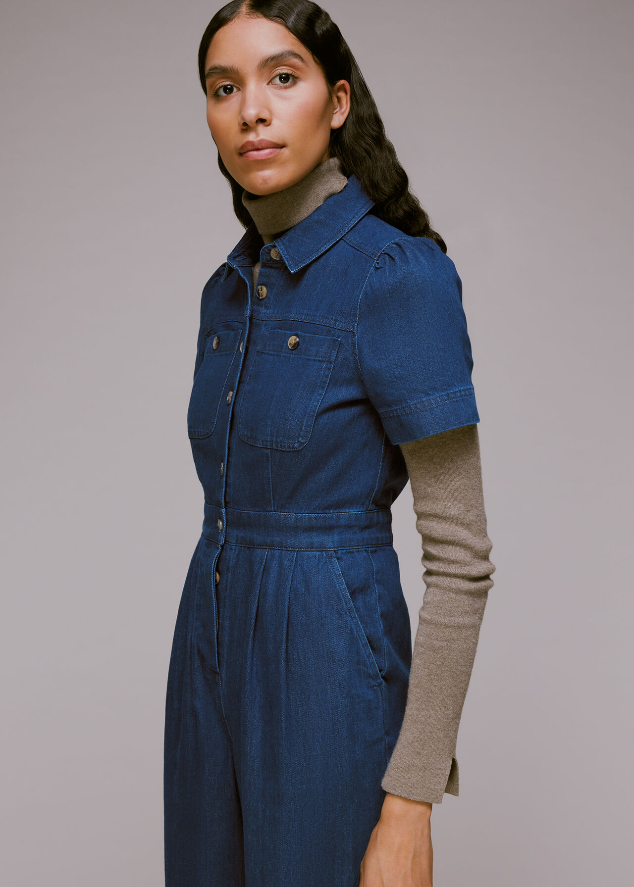 Emma Denim Jumpsuit