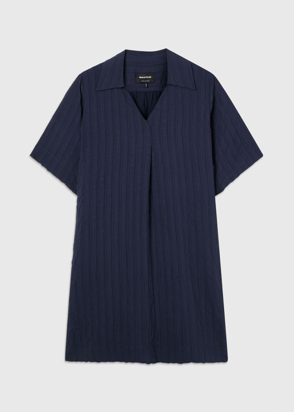 Textured Relaxed Short Dress