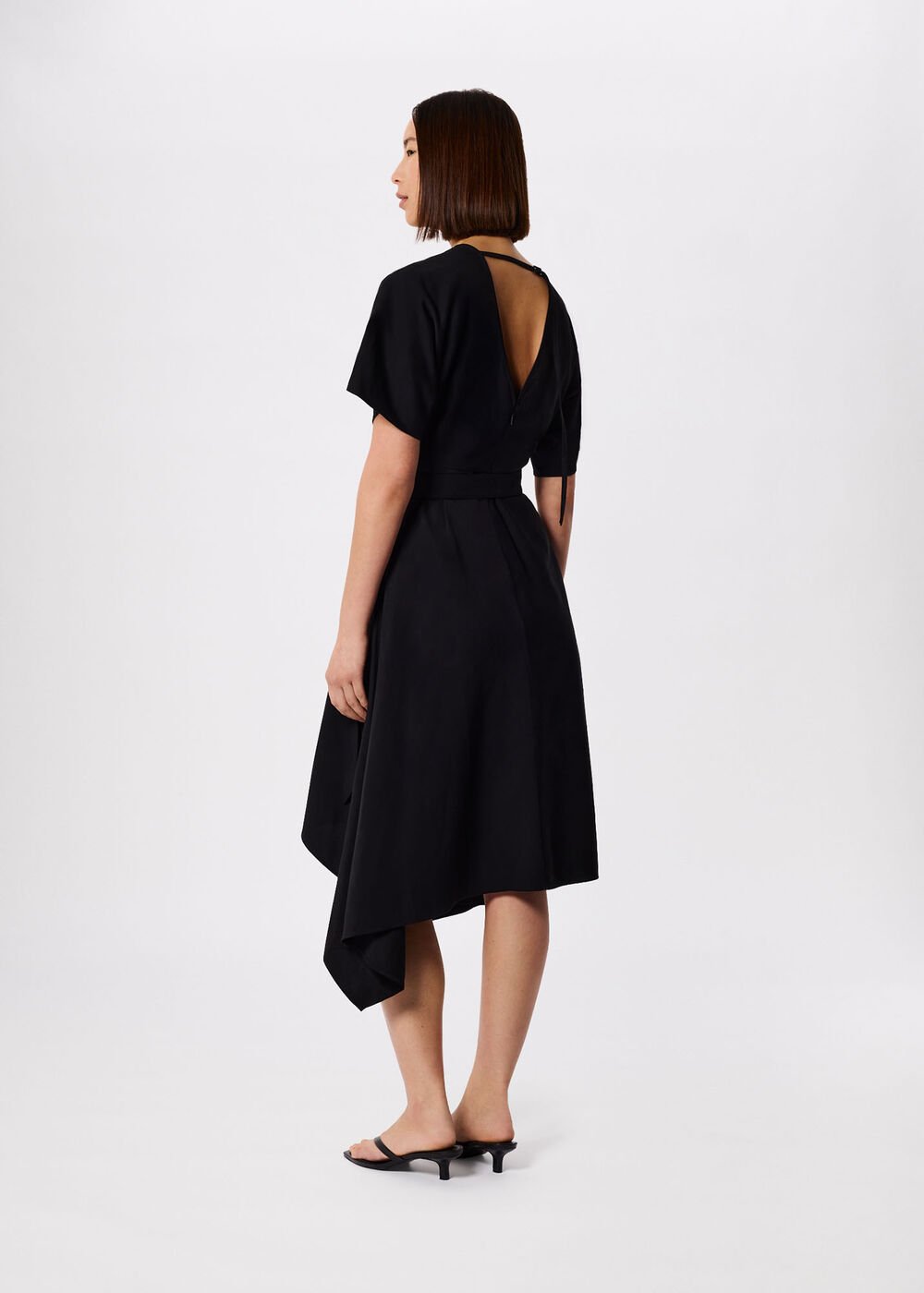 Asymmetric Open Back Dress