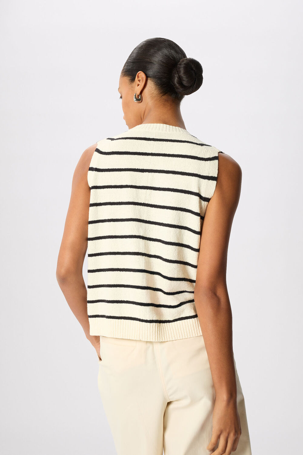 Stripe Boucle Textured Tank