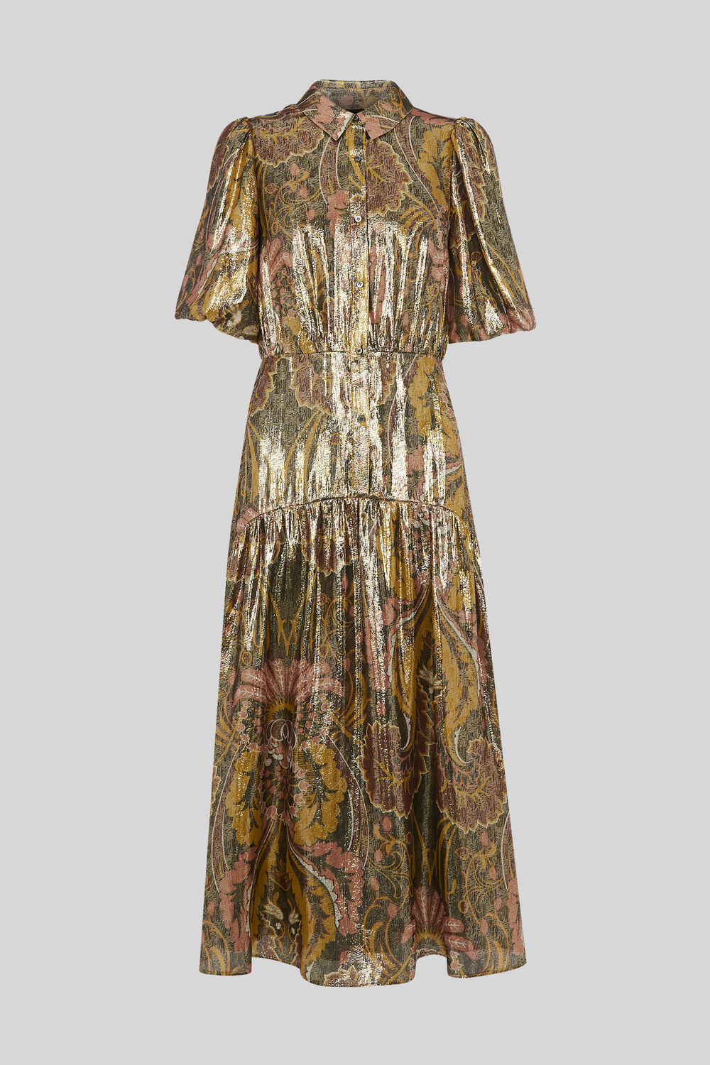 Paisley Silk Mix Dress Multicolour