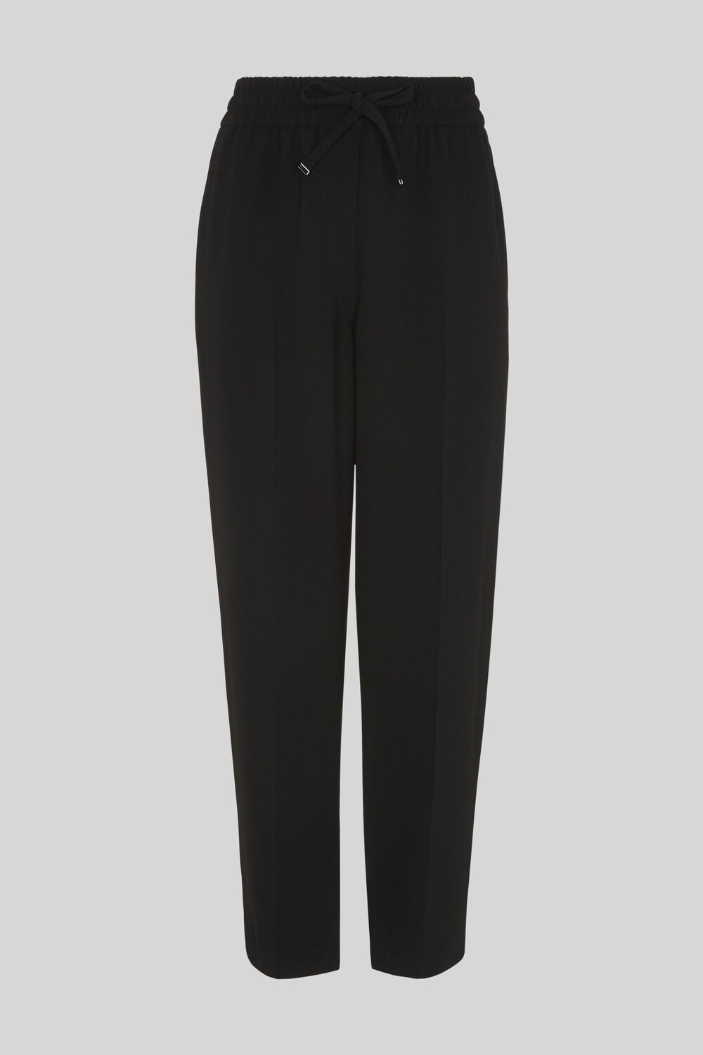 Crepe Tapered Jogger Black