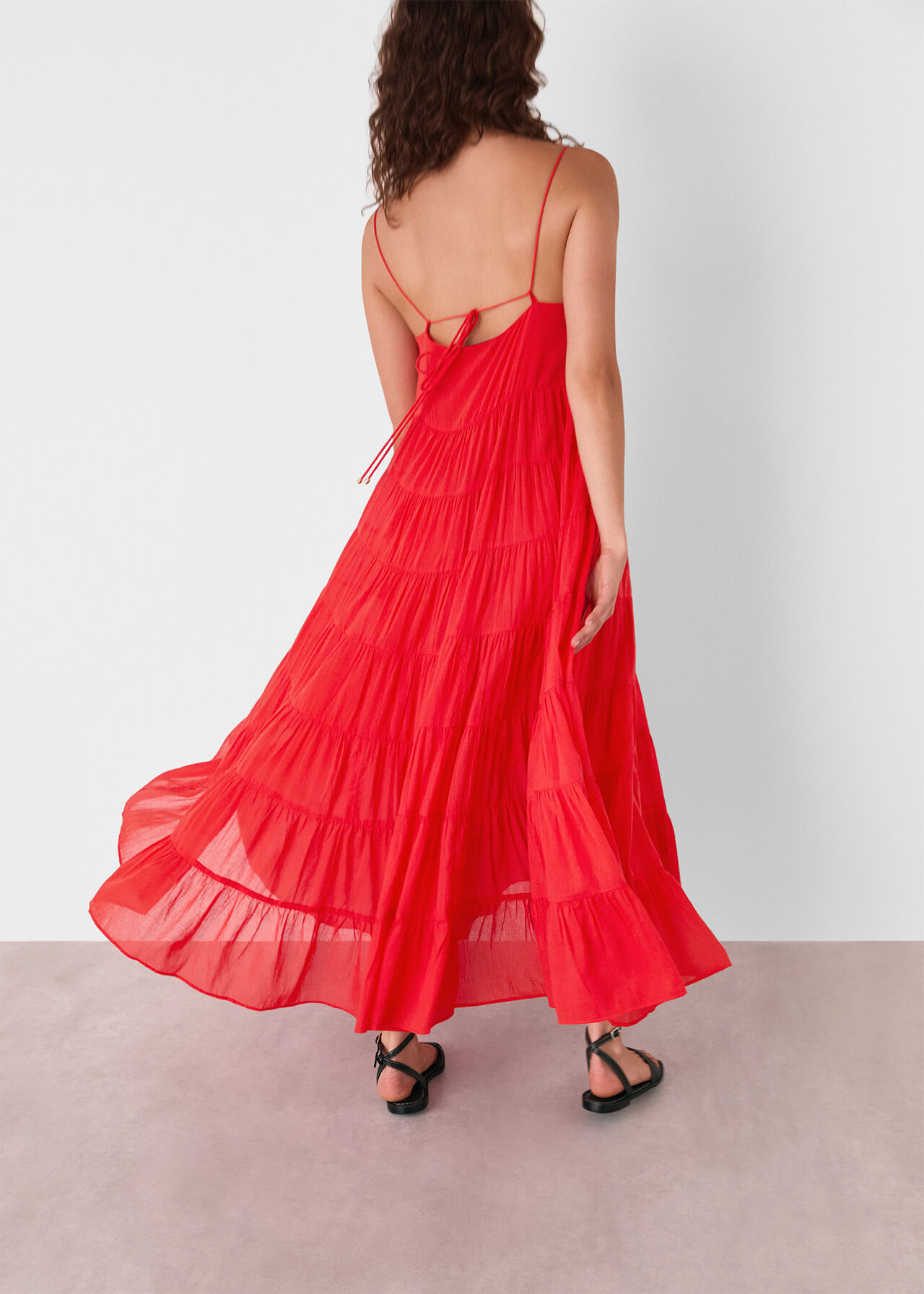 Cotton Tiered Maxi Sun Dress