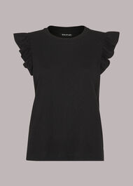 Frill Cap Sleeve T-Shirt