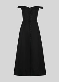 Arian Corset Bardot Dress Black