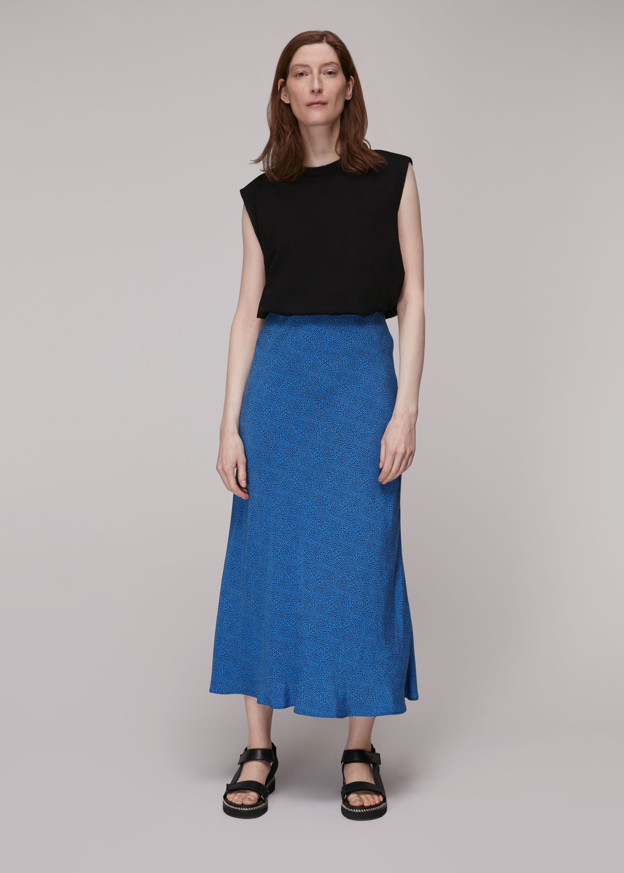 Blue animal best sale print skirt