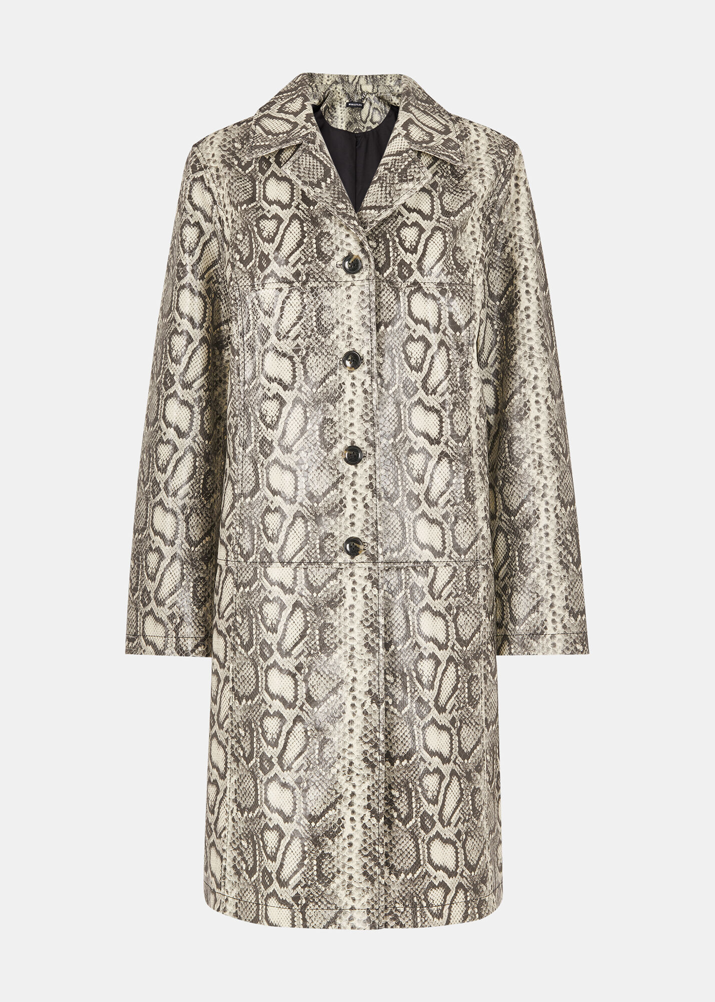 Snake print coat clearance
