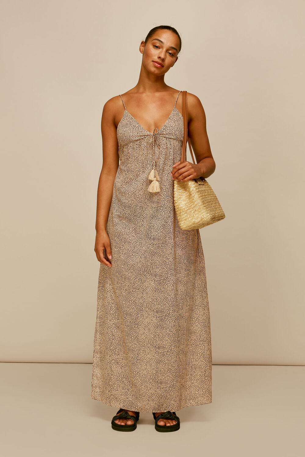Mini Leopard Beach Maxi Dress Leopard Print