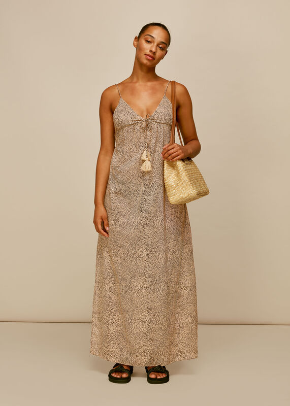 Mini Leopard Beach Maxi Dress