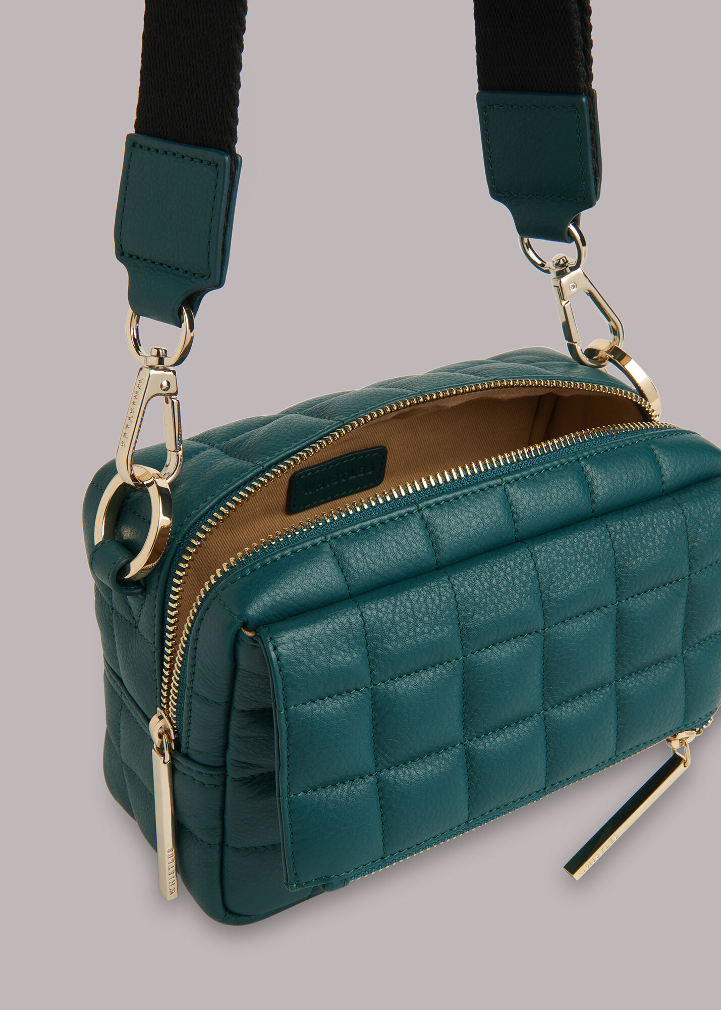 Teal Quilted Bibi Crossbody Bag WHISTLES