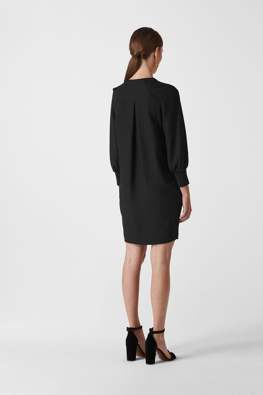 Zeta Rib Cuff Dress Black
