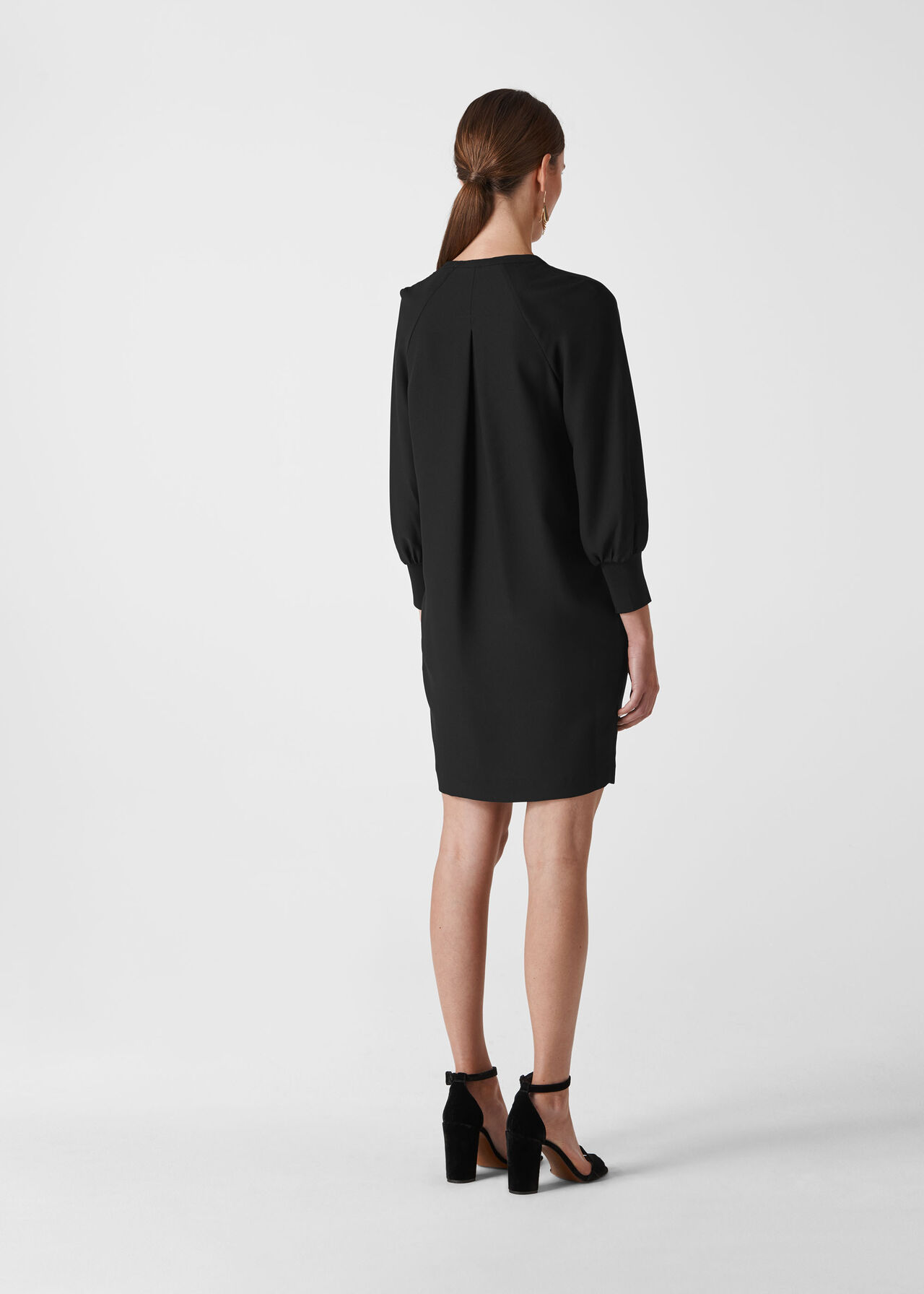 Zeta Rib Cuff Dress Black