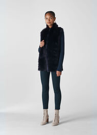 Longline Sheepskin Gilet