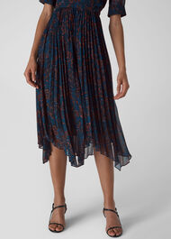 Outline Flower Midi Dress