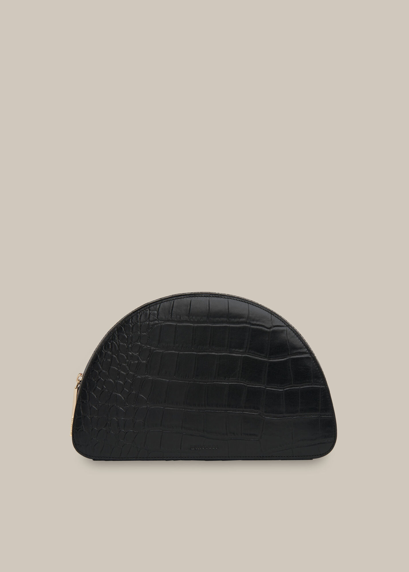 Whistles Women Easton Half Moon Clutch - Black - One Size
