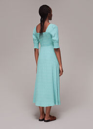 Ditsy Floral Shirred Dress