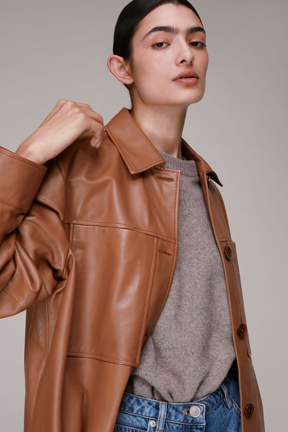 Cady Leather Pocket Overshirt