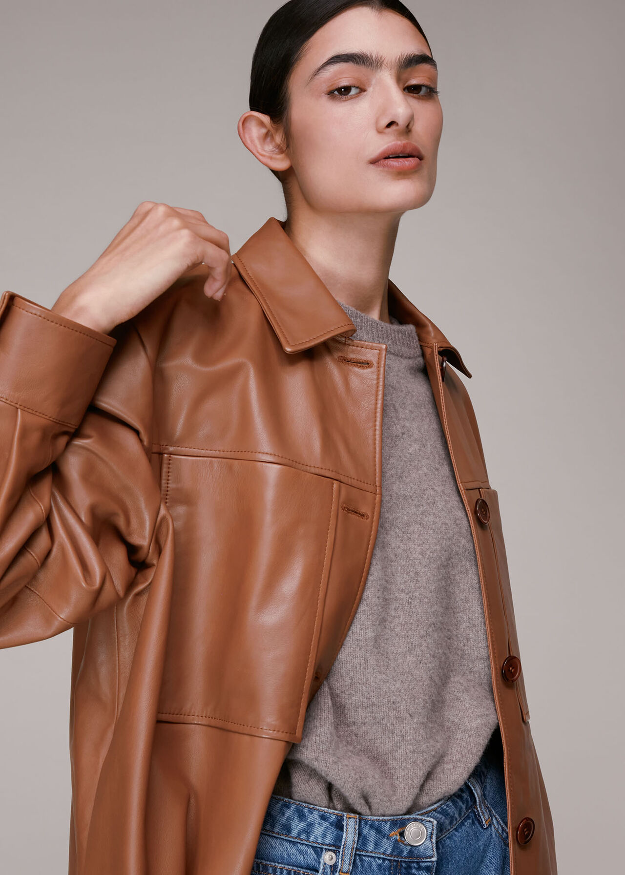 Cady Leather Pocket Overshirt