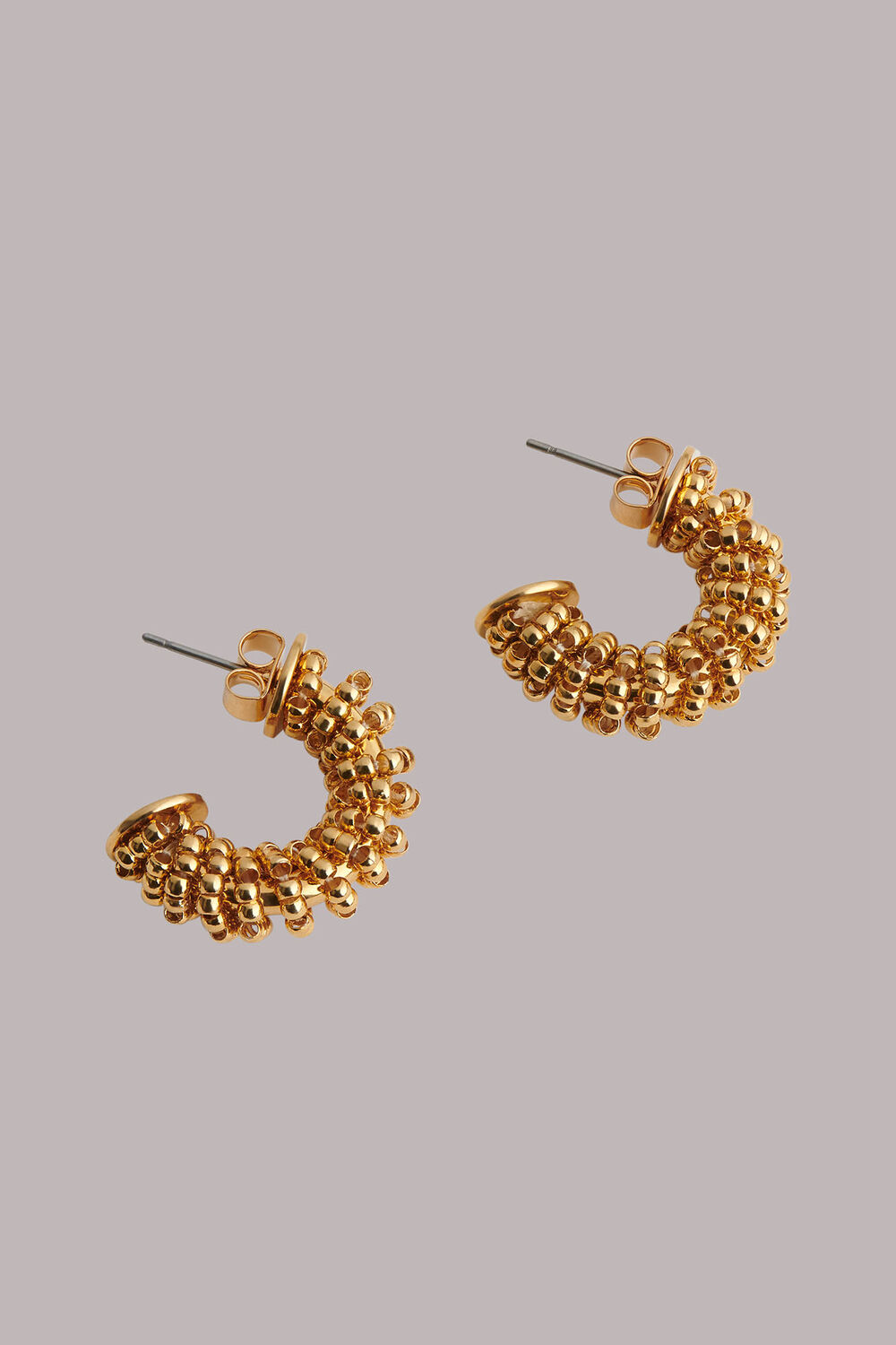 Seed Bead Chunky Hoop