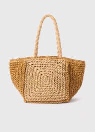 Patchwork Straw Mini Bag